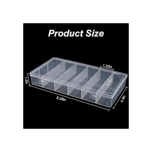Paquete de 2 cajas de almacenamiento de plástico