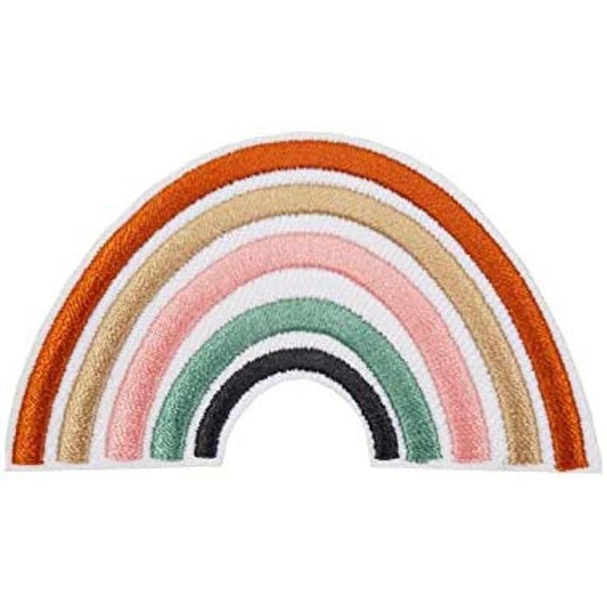 CutePatch Parche bordado de arcoíris de 3 pulgadas Morandi