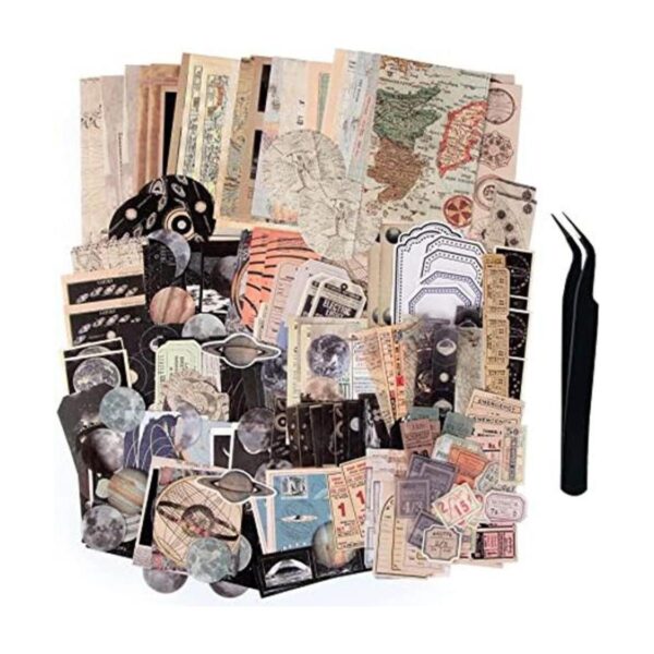 200 calcomanías estéticas para diario calcomanías vintage_1