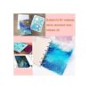 Markeny Juego de 3 moldes de resina para cuaderno A5 A6 A7