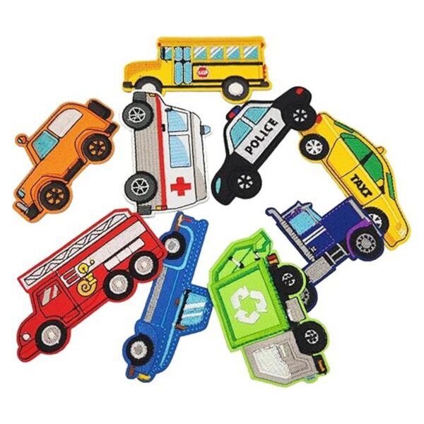 Juego de 9 parches para planchar y coser para automóviles