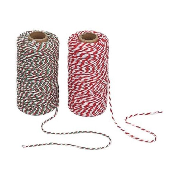 Tenn Well 2 Rollo de Navidad cordón de algodón 656 pies 2_2