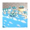 MagiDecor Mantel de plástico con nubes blancas y cielo