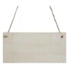 JANOU 3 letreros de madera sin terminar rectangulares para