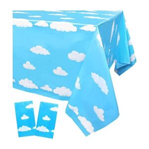MagiDecor Mantel de plástico con nubes blancas y cielo