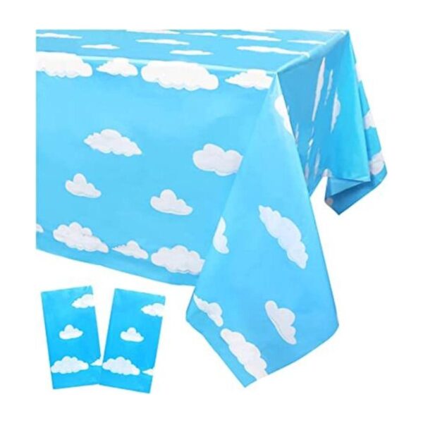 MagiDecor Mantel de plástico con nubes blancas y cielo