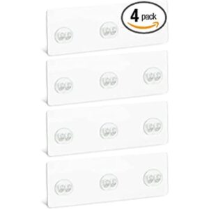 4 piezas de organizador adhesivo de esquina para ducha con_1