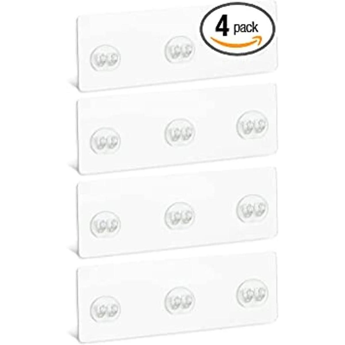 4 piezas de organizador adhesivo de esquina para ducha con
