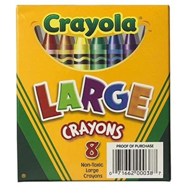 Crayola Caja grande de 8 quilates con tapa de elevación_1