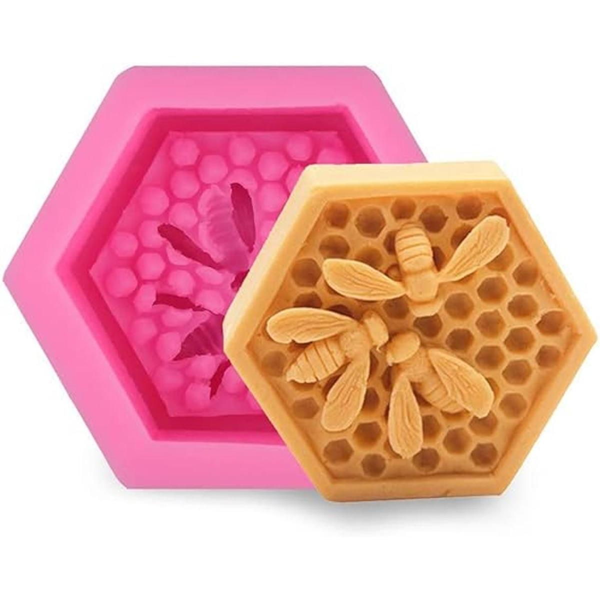 Playing Mold 3 moldes de silicona para jabón de abejas y