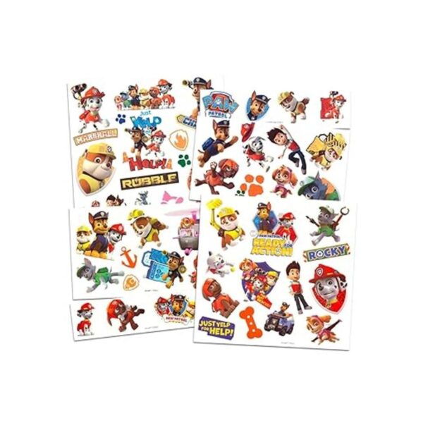 Paw Patrol Tatuajes Party Favors Costume Set 4 FACE_2