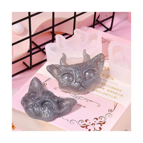 4 unidsset pequeño gato resina de silicona epoxi moldes