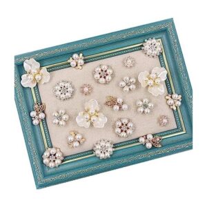 Adornos de perlas 21 piezas de diamantes de imitación con