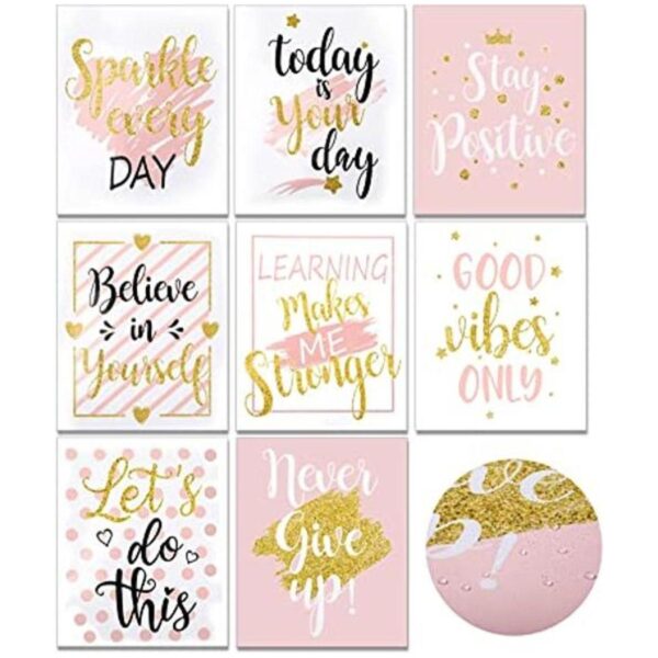 8 piezas inspiradoras para pared pósteres motivacionales