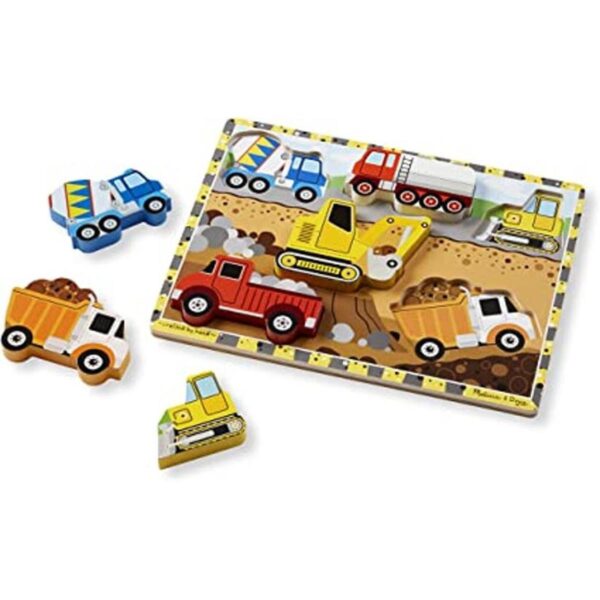 Rompecabezas de madera Construction Chunky de Melissa_1