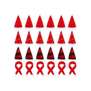 SATINIOR 24 piezas de mini sombreros de Navidad bufanda_1