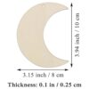 20 piezas de recortes de madera de luna adornos para_2