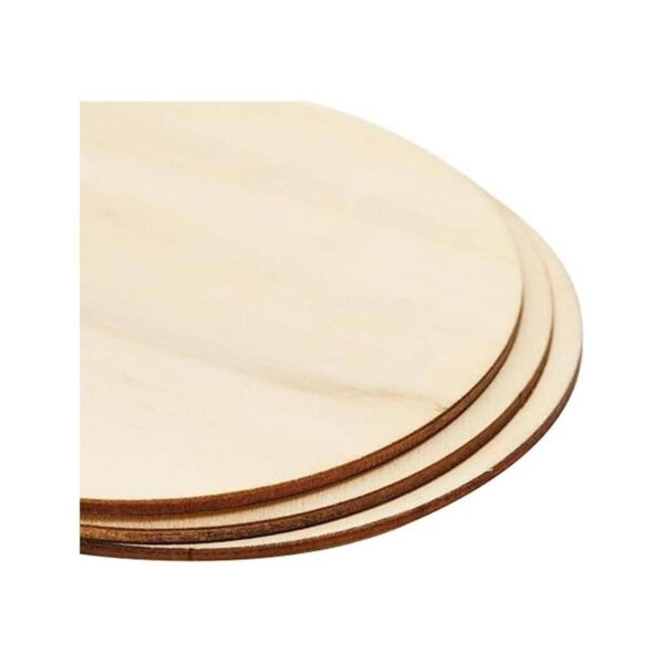 Juvale Paquete de 24 círculos de madera sin terminar para_6