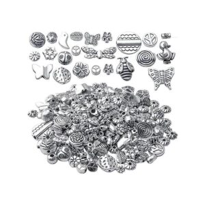 3.53 oz de plata antigua espaciador cuentas tibetanas de