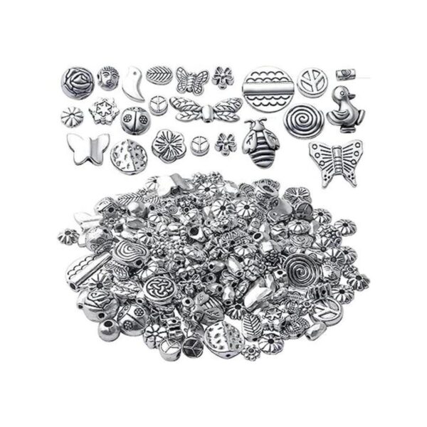 3.53 oz de plata antigua espaciador cuentas tibetanas de