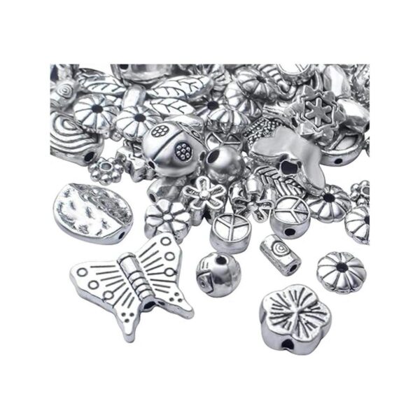 3.53 oz de plata antigua espaciador cuentas tibetanas de