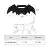 Disfraz de gato de Halloween con alas de murciélago ropa