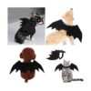 Disfraz de gato de Halloween con alas de murciélago ropa