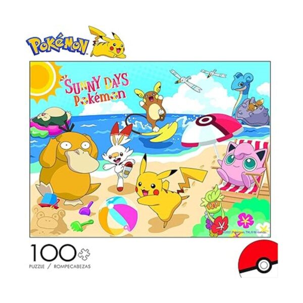 Buffalo Games Pokemon Beach Day Rompecabezas de 100 piezas_2