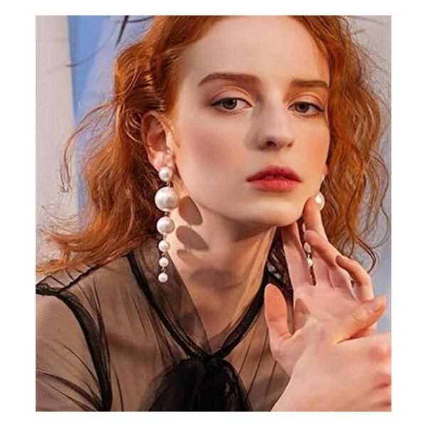 Denifery aretes largos de borla diseño bohemio hechos a_3