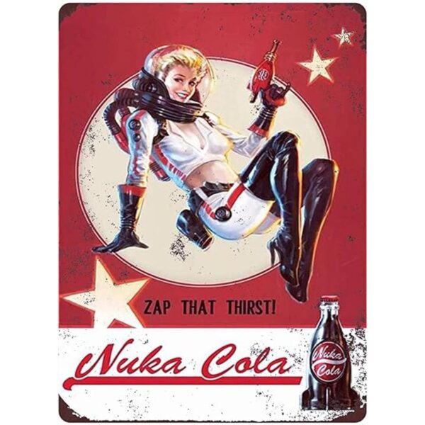 PANAGG Cartel de estaño vintage Nuka Cola Retro Metal