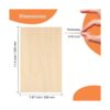 LINSHRY Hojas de tilo 116 5 piezas de 12 x 8 pulgadas de