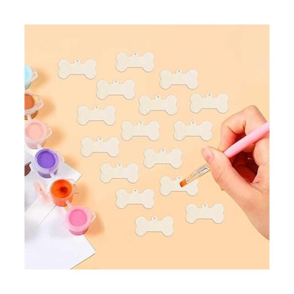 30 piezas de mini huesos de madera DIY recortes de 2