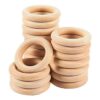 Paquete de 20 anillos de madera natural sin terminar para_1
