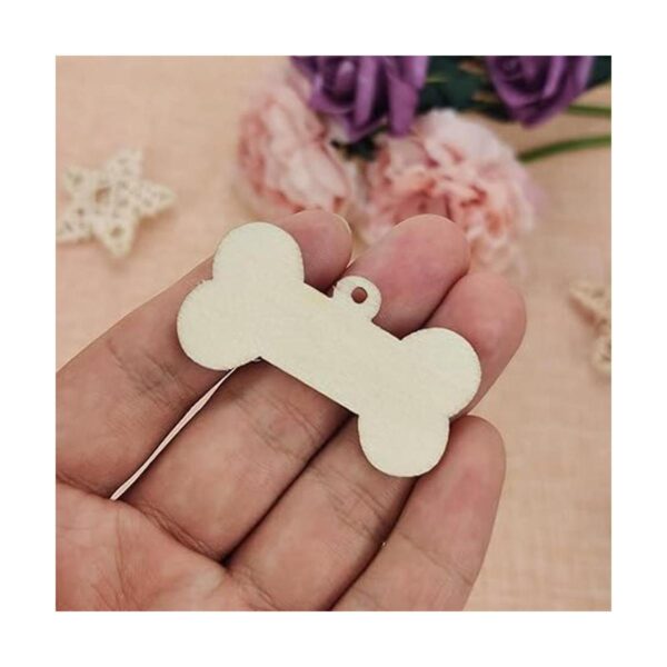 30 piezas de mini huesos de madera DIY recortes de 2