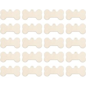 30 piezas de mini huesos de madera DIY recortes de 2