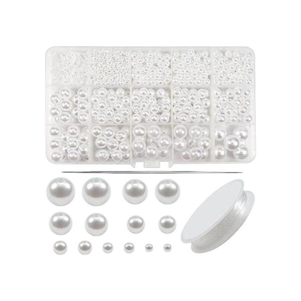 TOAOB 1400 cuentas de perlas blancas para hacer joyas de_1