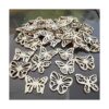 100pcs Mini Mariposa en Forma de Madera DIY Recorte