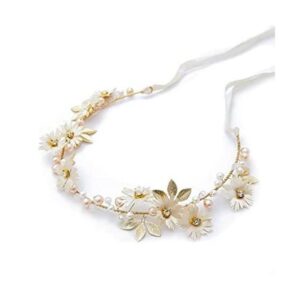 Vines de cabello de novia perlas de cristal accesorios_1