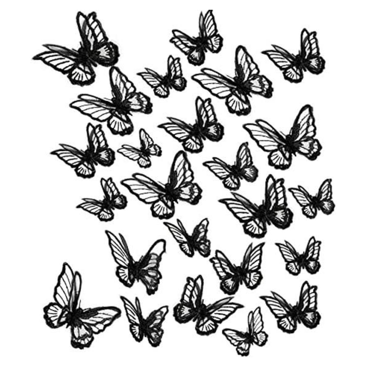 20 parches de mariposa de 2 tamaños apliques de encaje de