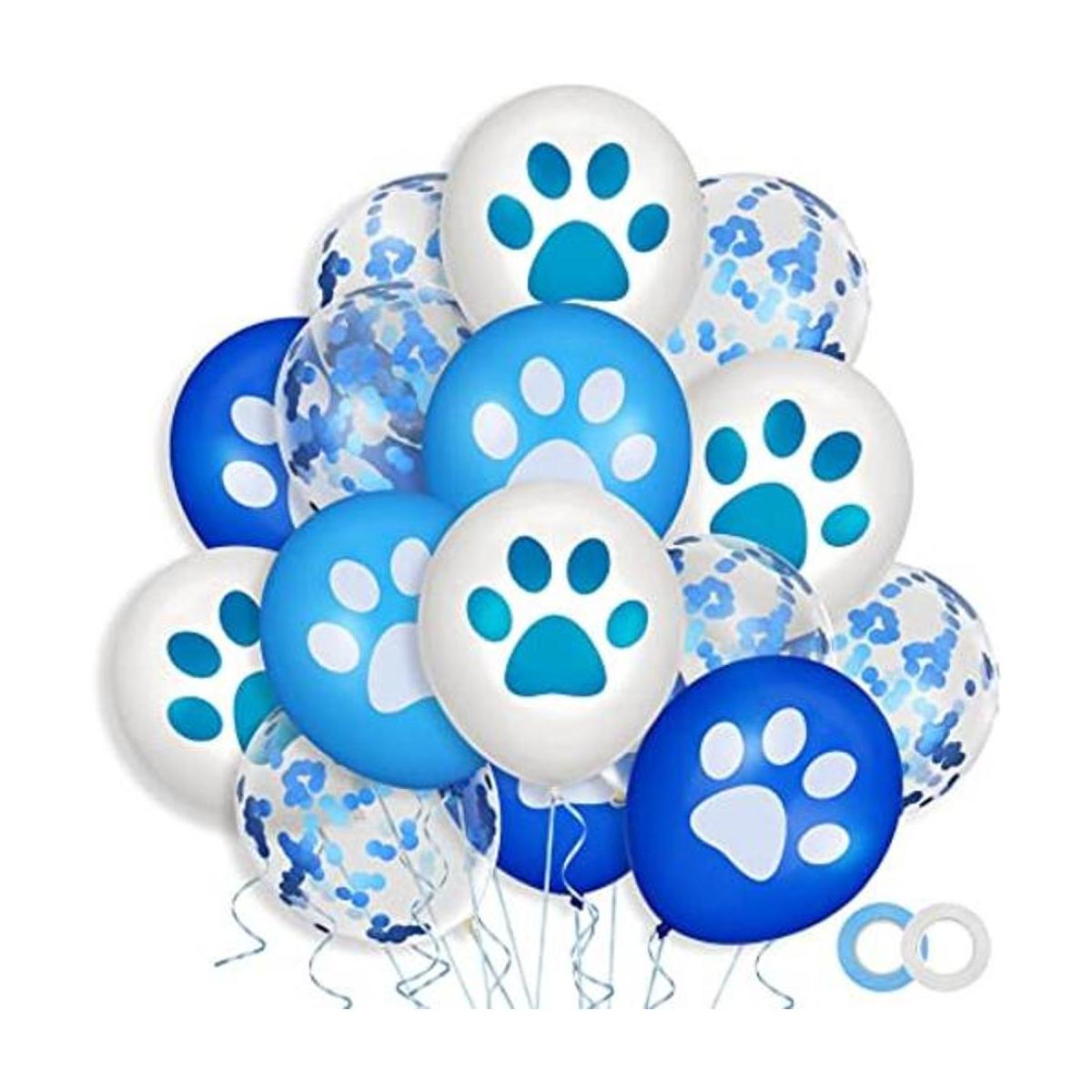 Juego de 35 globos con estampado de patas de 12 pulgadas