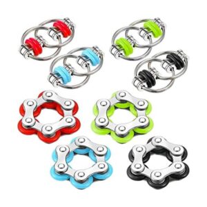 El juego de 8 juguetes para ansiedad incluye 4 cadenas de_1