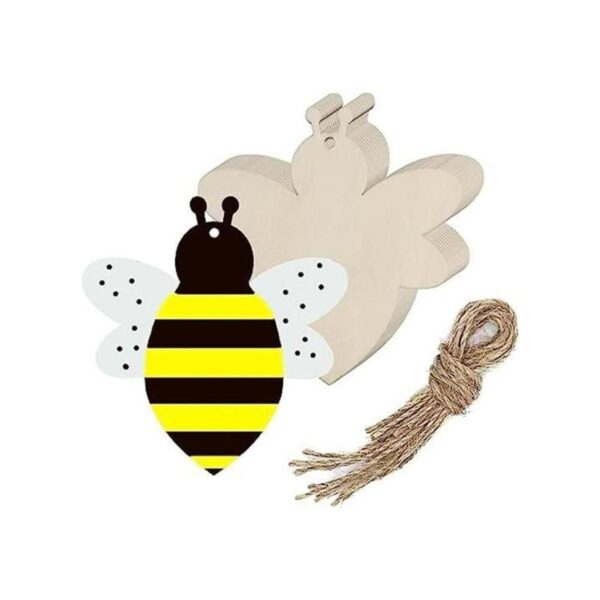 Creaides 20 piezas de madera de abeja manualidades