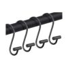 CHICTIE Ganchos de cortina de ducha negros anillos_1