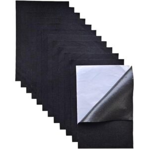 Jtnohx Hojas de fieltro autoadhesivas 12 piezas de