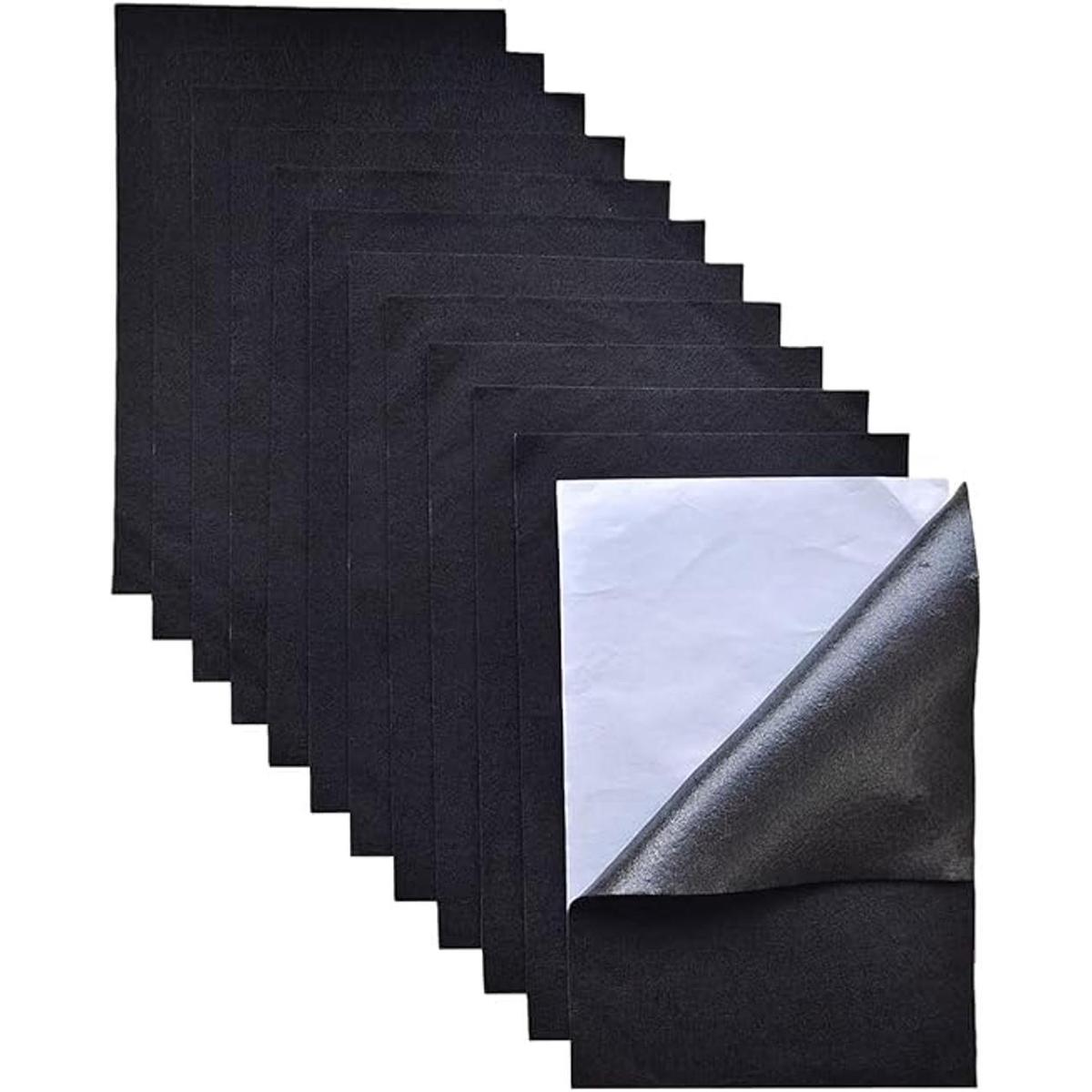 Jtnohx Hojas de fieltro autoadhesivas 12 piezas de