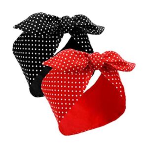 2 piezas de bufanda para la cabeza para mujer retro de_1