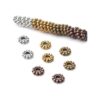 200pcs 4 colores 0.236 in flor espaciador cuentas de
