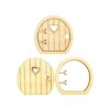 JANOU Juego de 6 adornos de madera para puerta de hadas_1