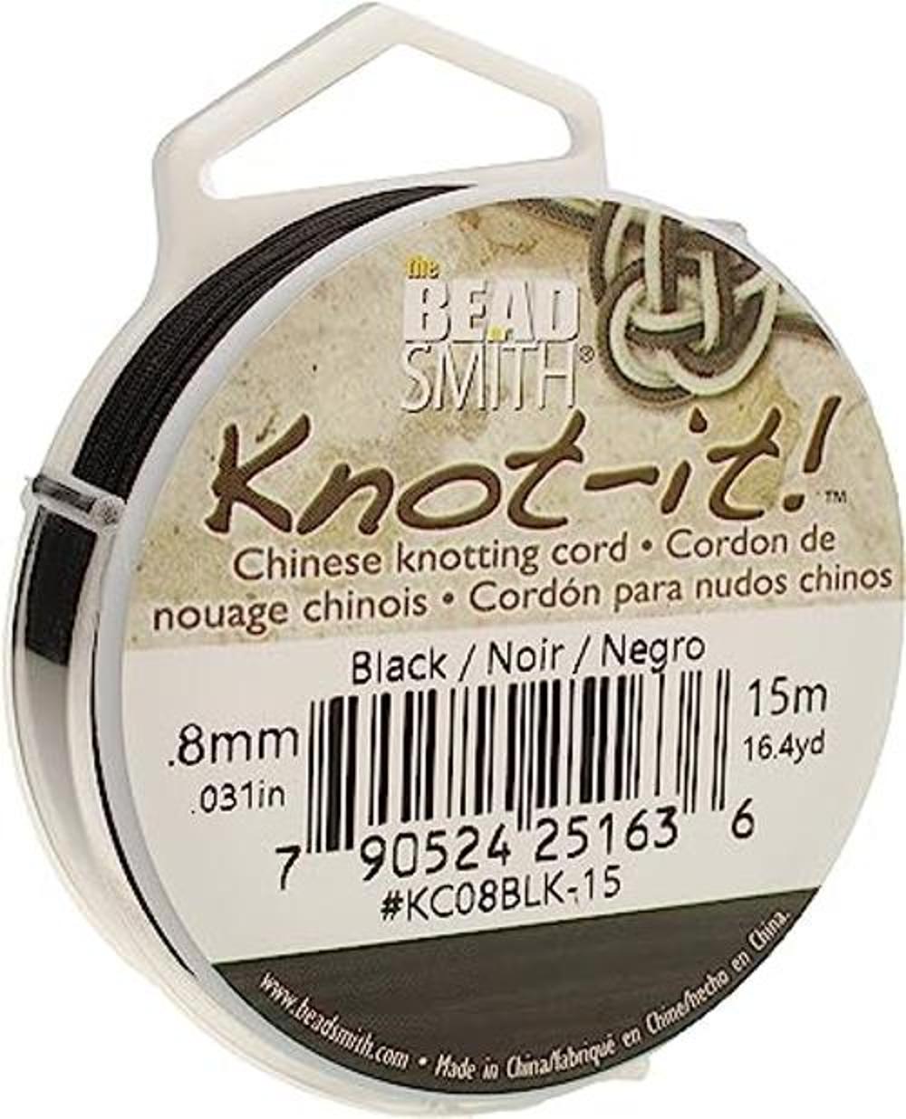 The Beadsmith Knotit Cordón de nailon chino para nudos