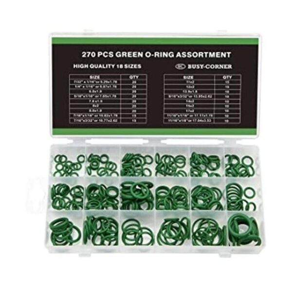 BUSYCORNER Oring Kit 270 piezas de 18 tamaños SAE pulgadas_1